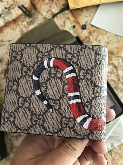 gucci with the snakes on them|Gucci wallet snake original.